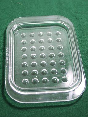 Vintage PYREX MC-1-C Clear Glass Dimple Replacement Lid for Corning Casserole